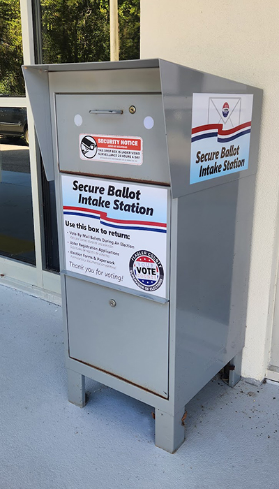 Elections office drop box