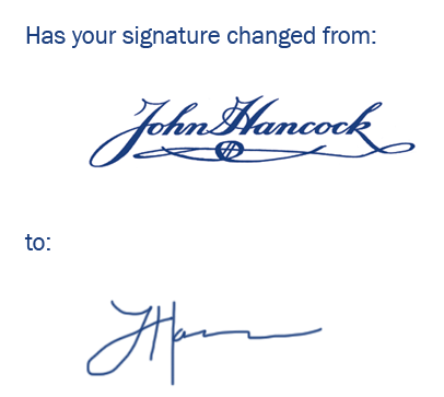Update Your Signature